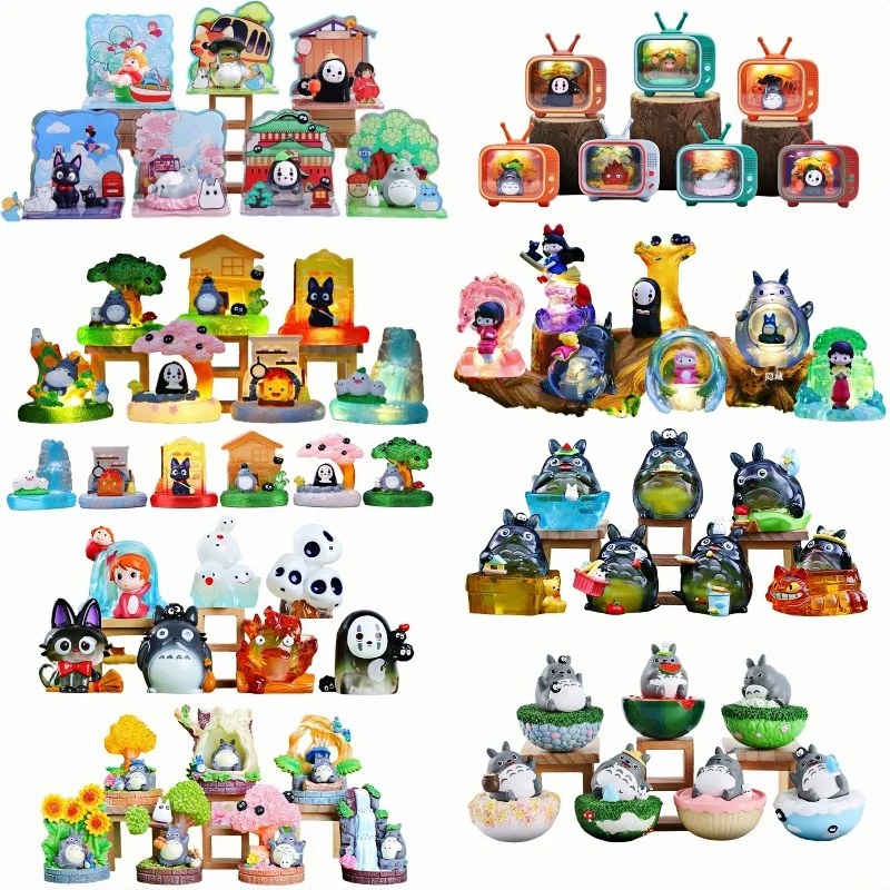 

Аниме Тоторо Слепая Коробка Хаяо Миядзаки Сказочные Эльфы Серия Таинственная Коробка Аниме Модель Kawaii Домашний Декор Топный Стол Игрушка Праздничный Подарок