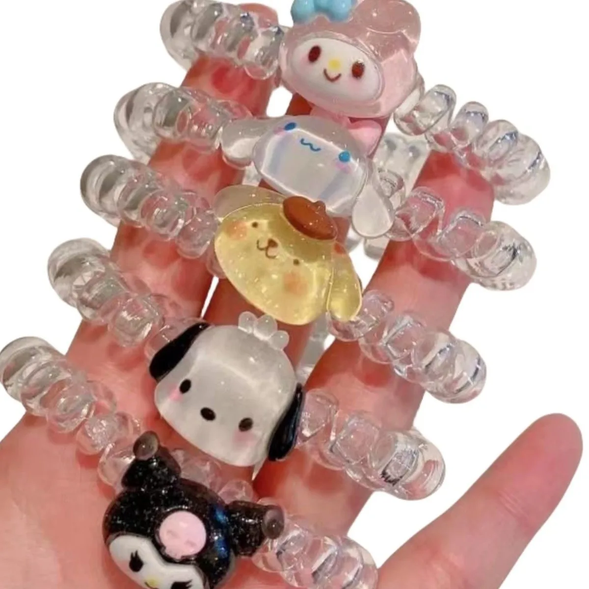 ミニソー サンリオ キュートブレスレット レディース ヘアタイ付き ヘアロープ ヘアサークル 親友ブレスレット ボーイフレンド カップル用 小さなフリンジ