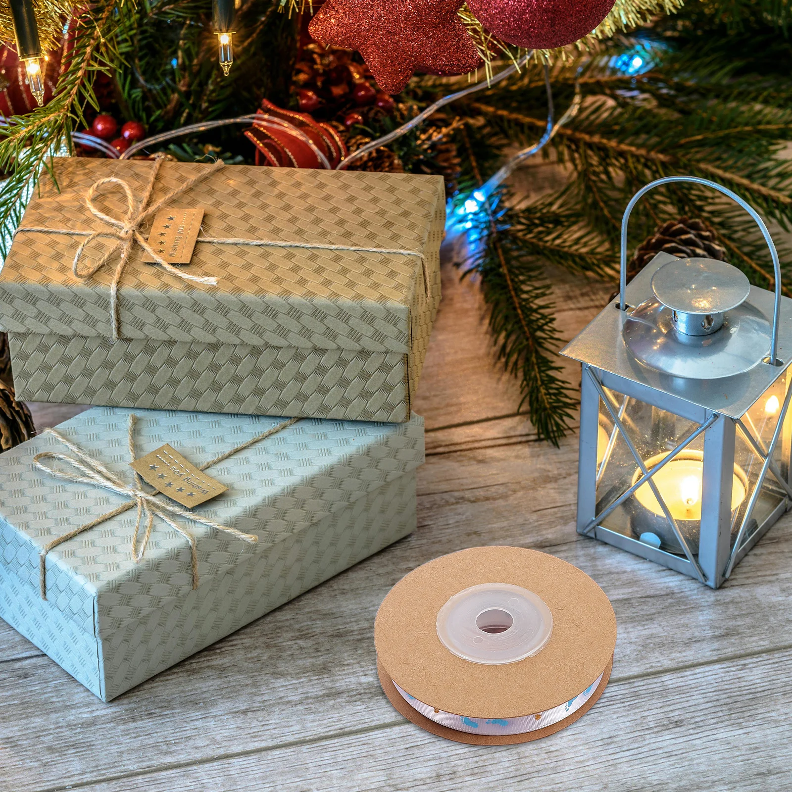 

1 Roll Baby Gold Foil Footprint Ribbon Soft Polyester For Diy Crafts Birthday Wrapping Wedding Bouquet Packing Craft Making