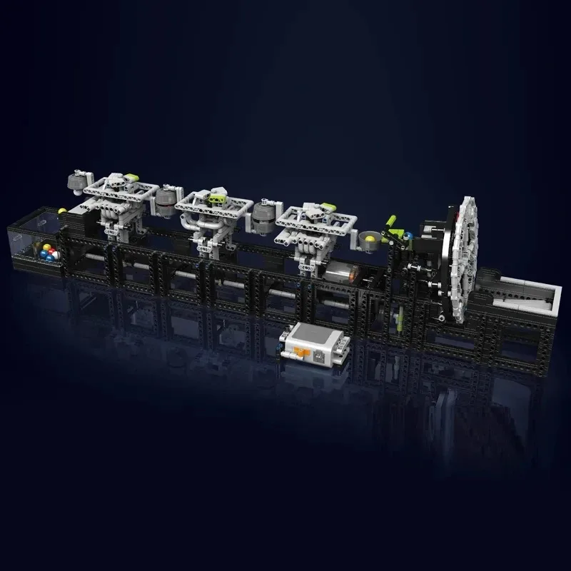 Mould King Tecnico Rolling Ball Building Block I secchi motorizzati Modello di ruota grande Assemblaggio Giocattoli da corsa in marmo per regali per bambini