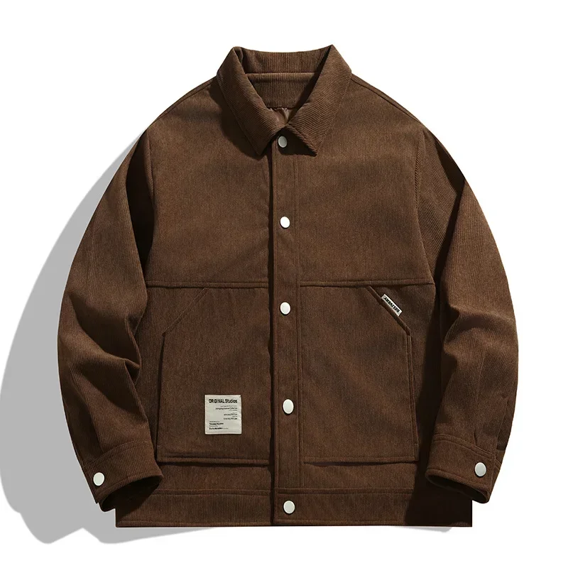 

2023 Spring and Autumn Season New Jacket Fashion Loose Casual Flip Collar Men's Coat