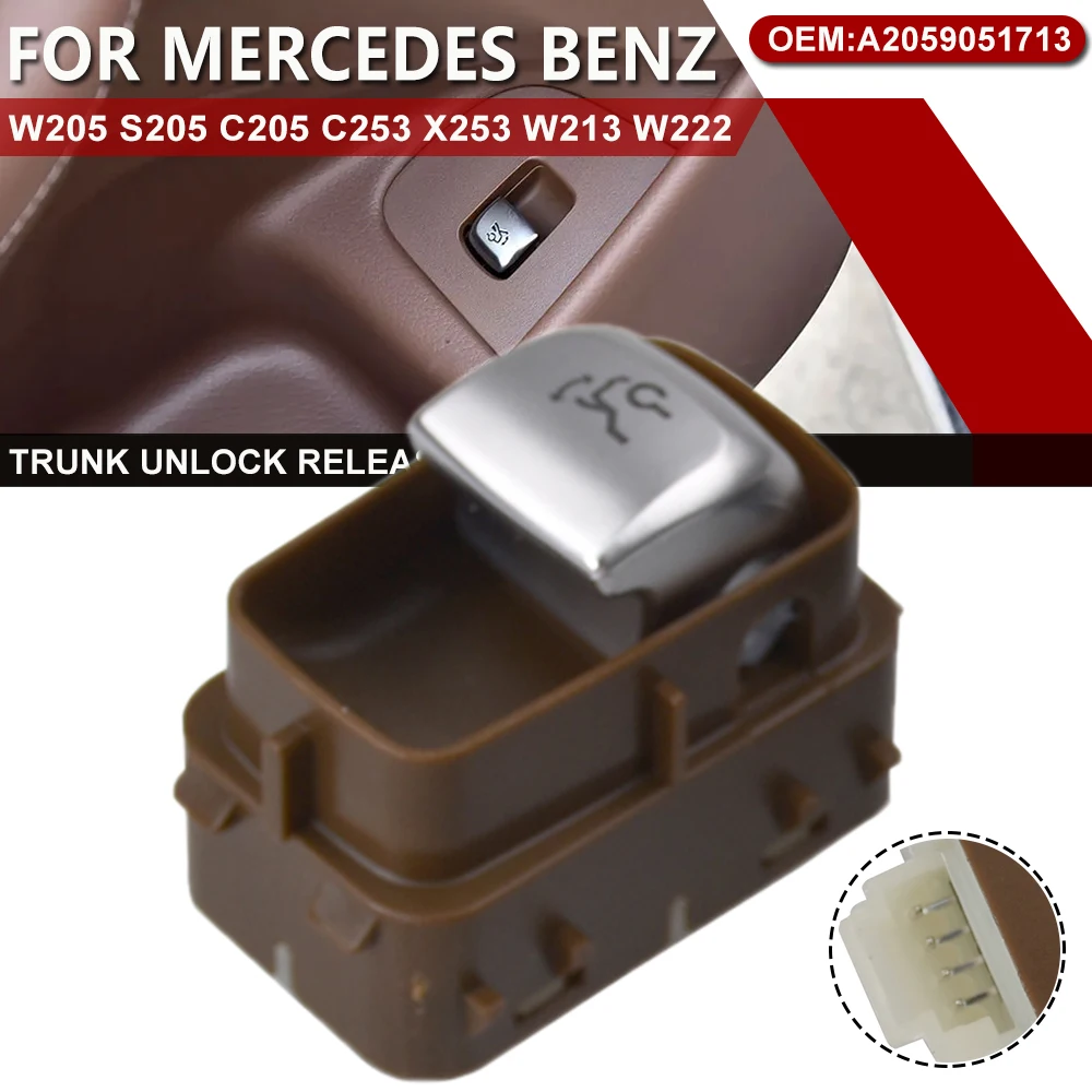 Heckklappen-Entriegelungsschalter A2059051713 2059051713 Für 2015-2021 Mercedes-Benz W205 W253 S205 C205 GLC C253 X253 W213 W222 – Detail 13