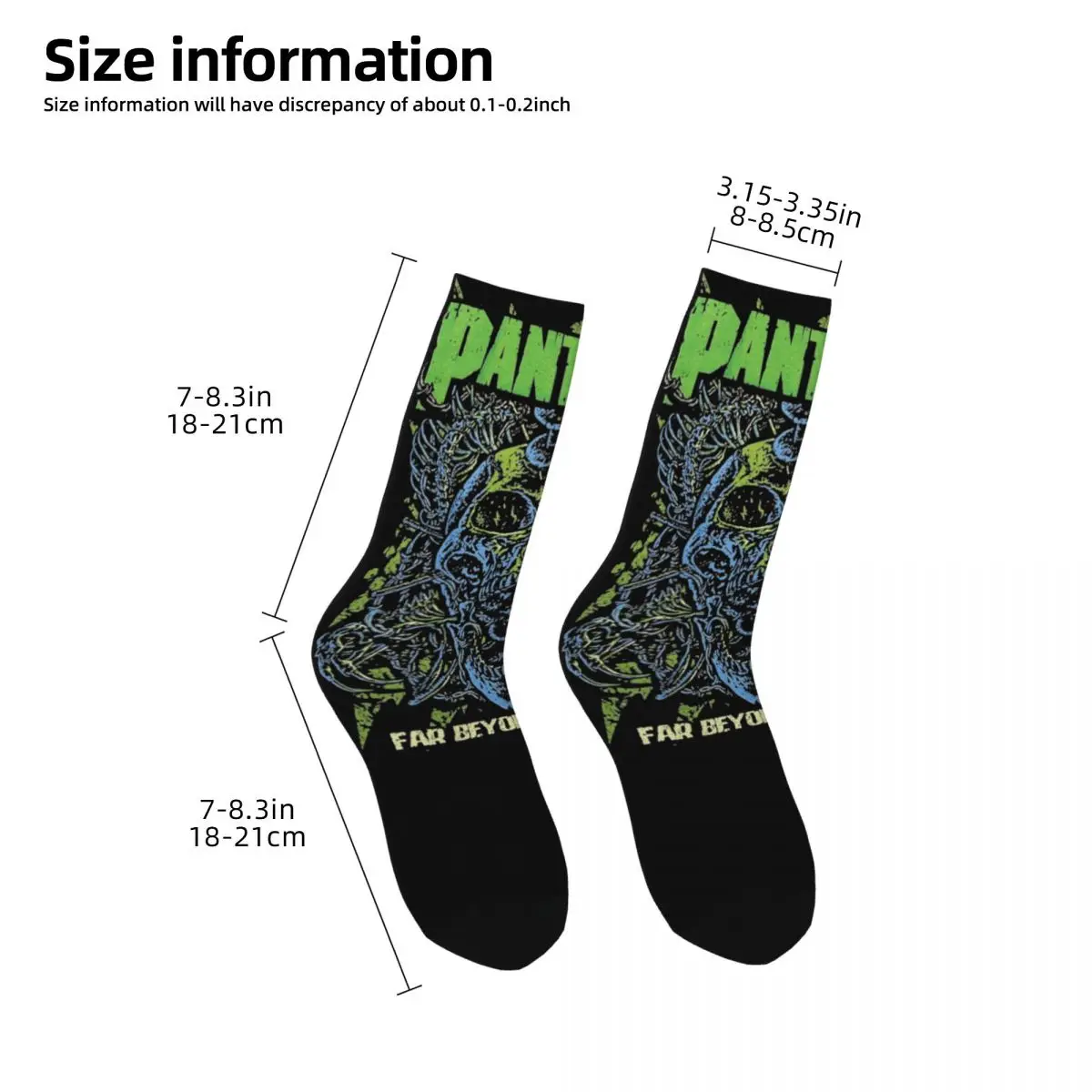 Winter Warm Fashion Men\'s Women\'s Pantera Socks Breathable Skateboard Socks