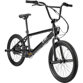 Image Electric BMX Bike- 35mi Operating Range, 20mph, 20” Performance Wheels, Front & Back Pegs, LCD-Display, Adult E Bike- Black