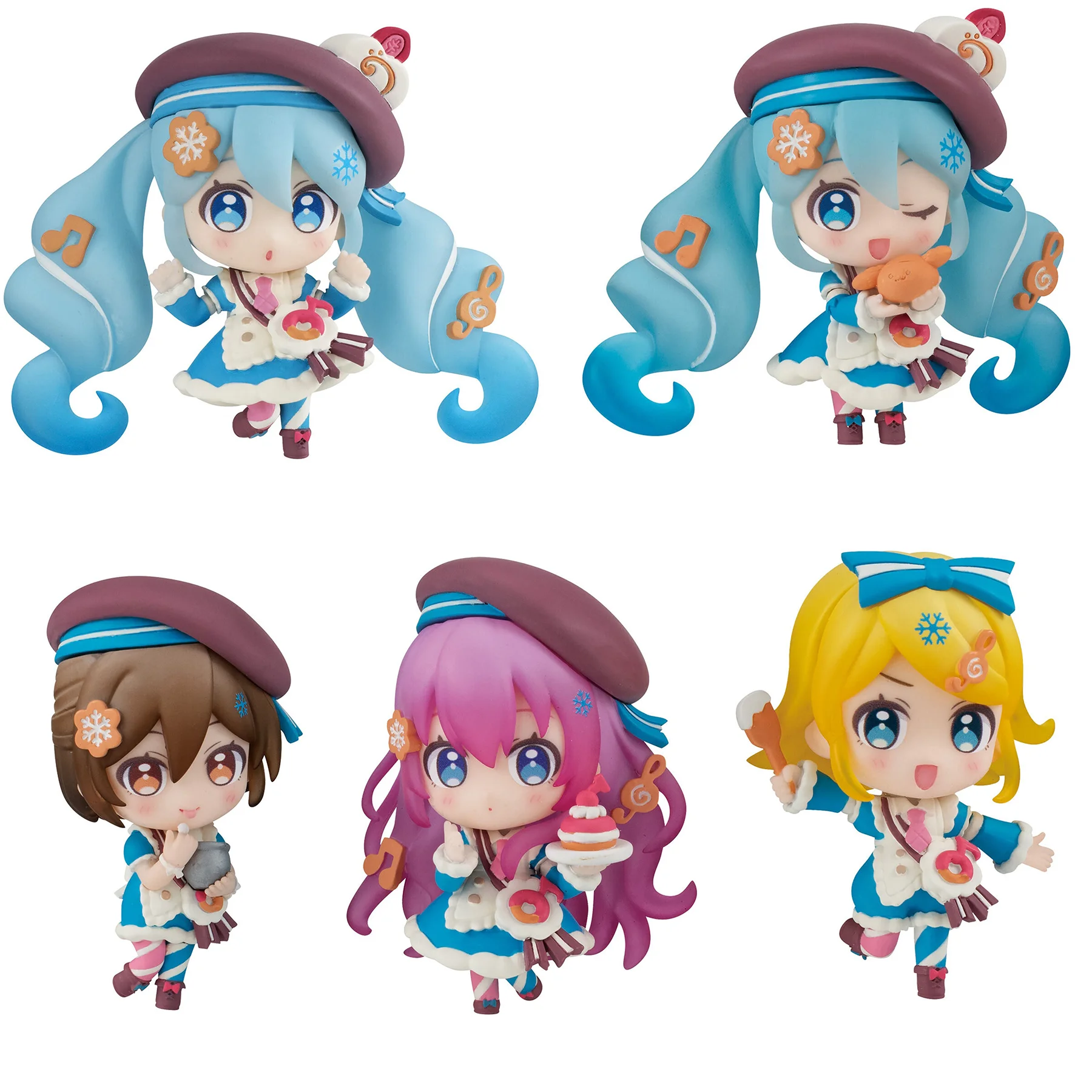 SNOW MIKU Megurine Luka Kagamine Rin Figure Anime Model Doll Toy Collectible Toys Selected Ornaments Toy Birthday Gifts