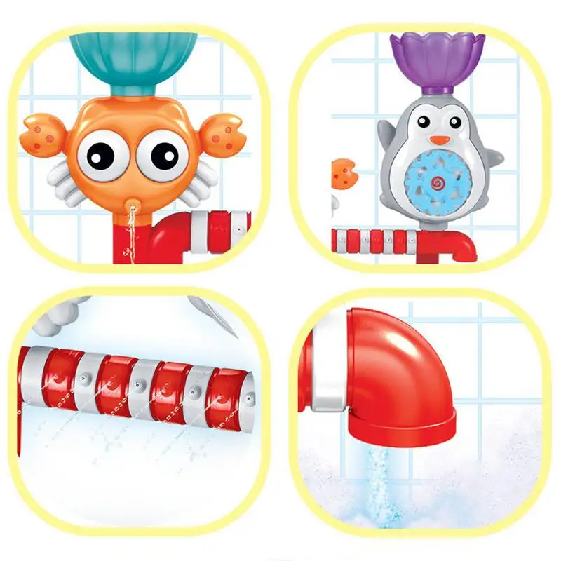 Bath Toys Suction Toys Preschool Water Play Suction Bath Toy Preschool Kids Water Play Floating Bathtub Toys Educational Sensory