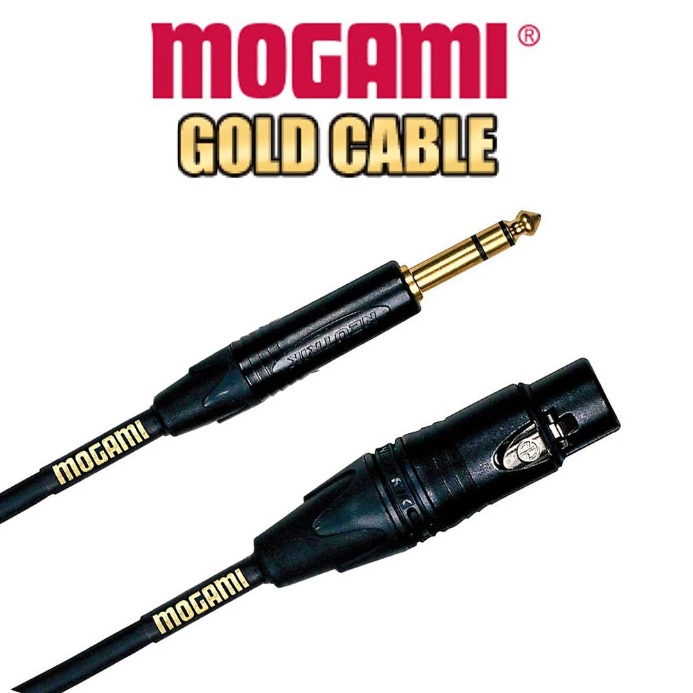 

Japan Mogami Gold TRS Stereo 1/4" Male To 3-Pin XLR Female Balanced Quad Patch Cable Microphone Sound Card Mixer Amplifier