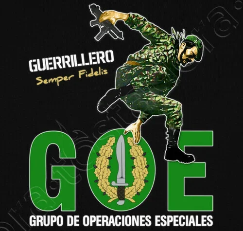 

Spanish Guerrillero GOE Operaciones Especiales T-Shirt Short Sleeve Casual 100% Cotton Shirt