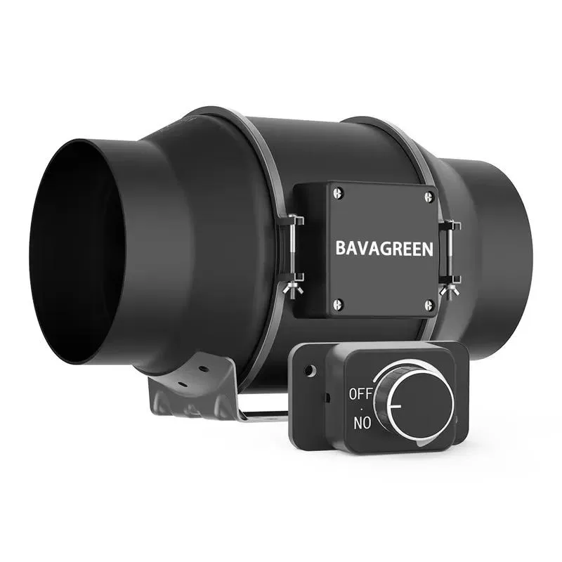 Top BAVA Quiet EC Motor 4 Inline Ducted Fan with Speed Controller Ventilation Fan for Hydroponics Indoor Tents