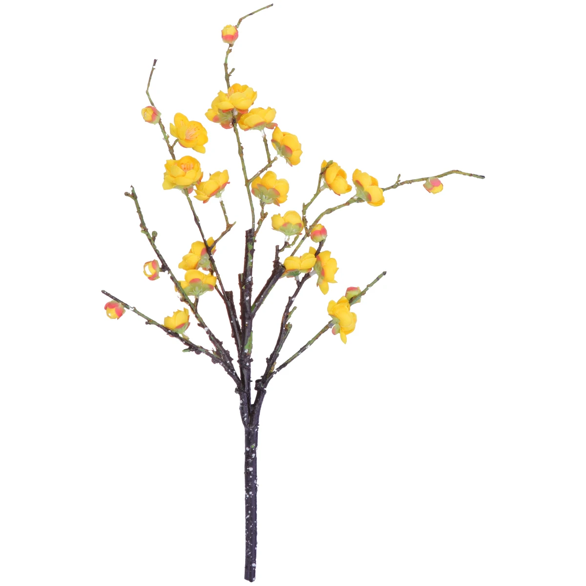 

Yellow Plum Blossom Artificial Flowers Silk Fake Wedding Centerpiece Bridal Bouquet Lifelike Decor Artificial Plum Branches