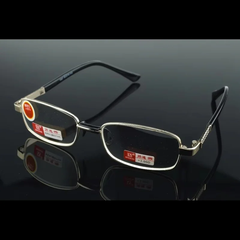 Gafas De Lectura natural crystal With Box Gold Antireflection Men Women Reading Glasses +1 +1.5 +2 +2.5 +3 +3.5 +4