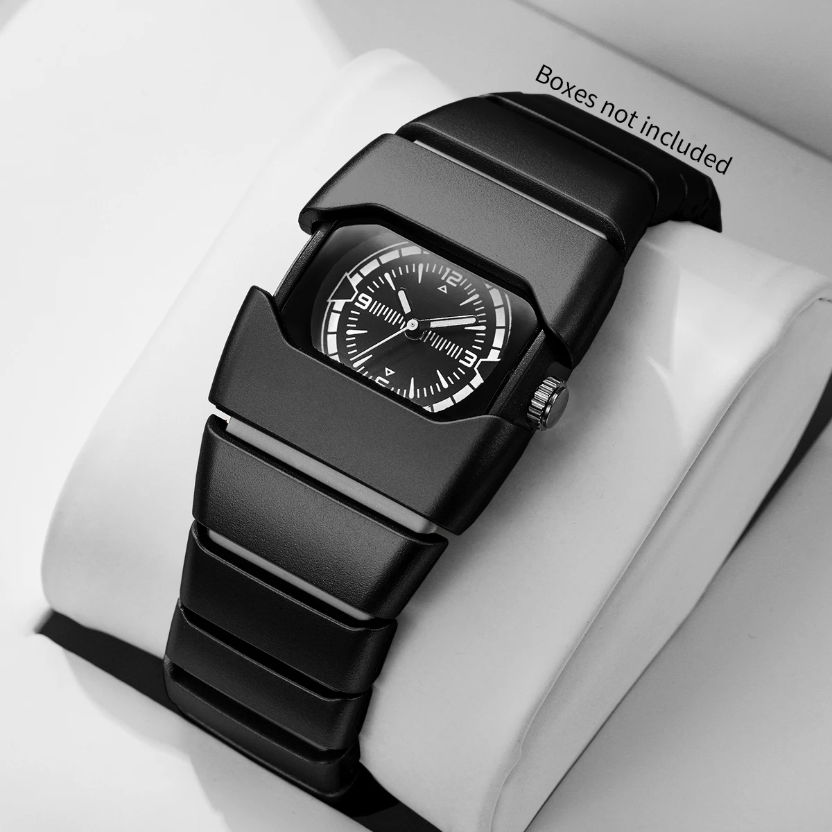 Fashion Square Women Sports Quartz Watch Unique Design Plastic Strap Women's Dress Wristwatches Relogio FemininoWithout Box