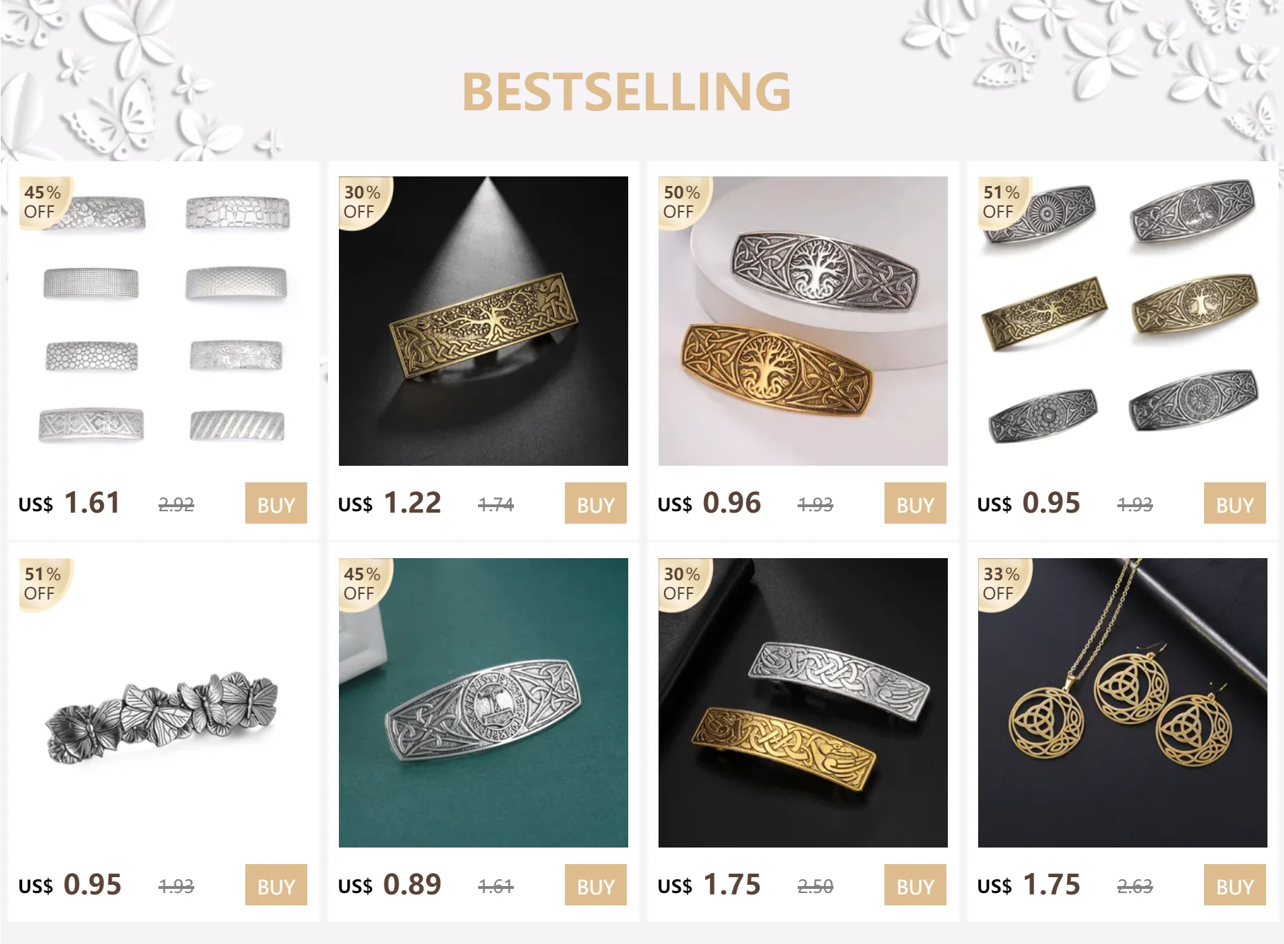 Kkjoy Mode Vintage Metall lange keltische Knoten Haarnadel Silber Farbe Blatt Haar Dekor langes Haar Design kreative Schmuck Geschenke neu – Detail 3