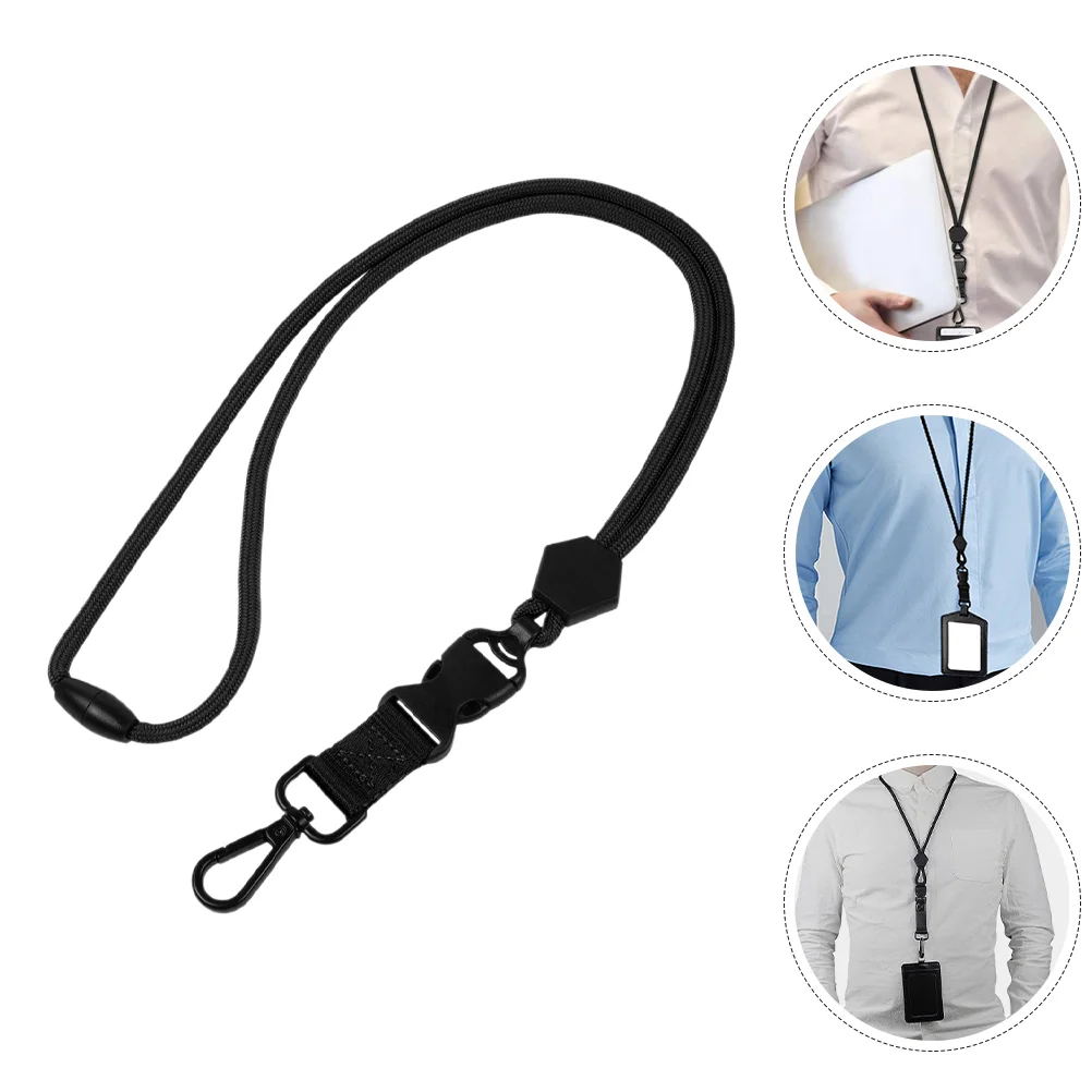 

Phone Lanyard ID with Safety Breakaway Badge Neck Strap Lanyards for Badges Portable Black Nurse Office