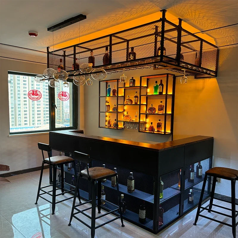 Water Bar Restaurant Reception Desk American Vintage Hotel Craft Beer BBQ Shop Clear Bar Reception Bar checkout page