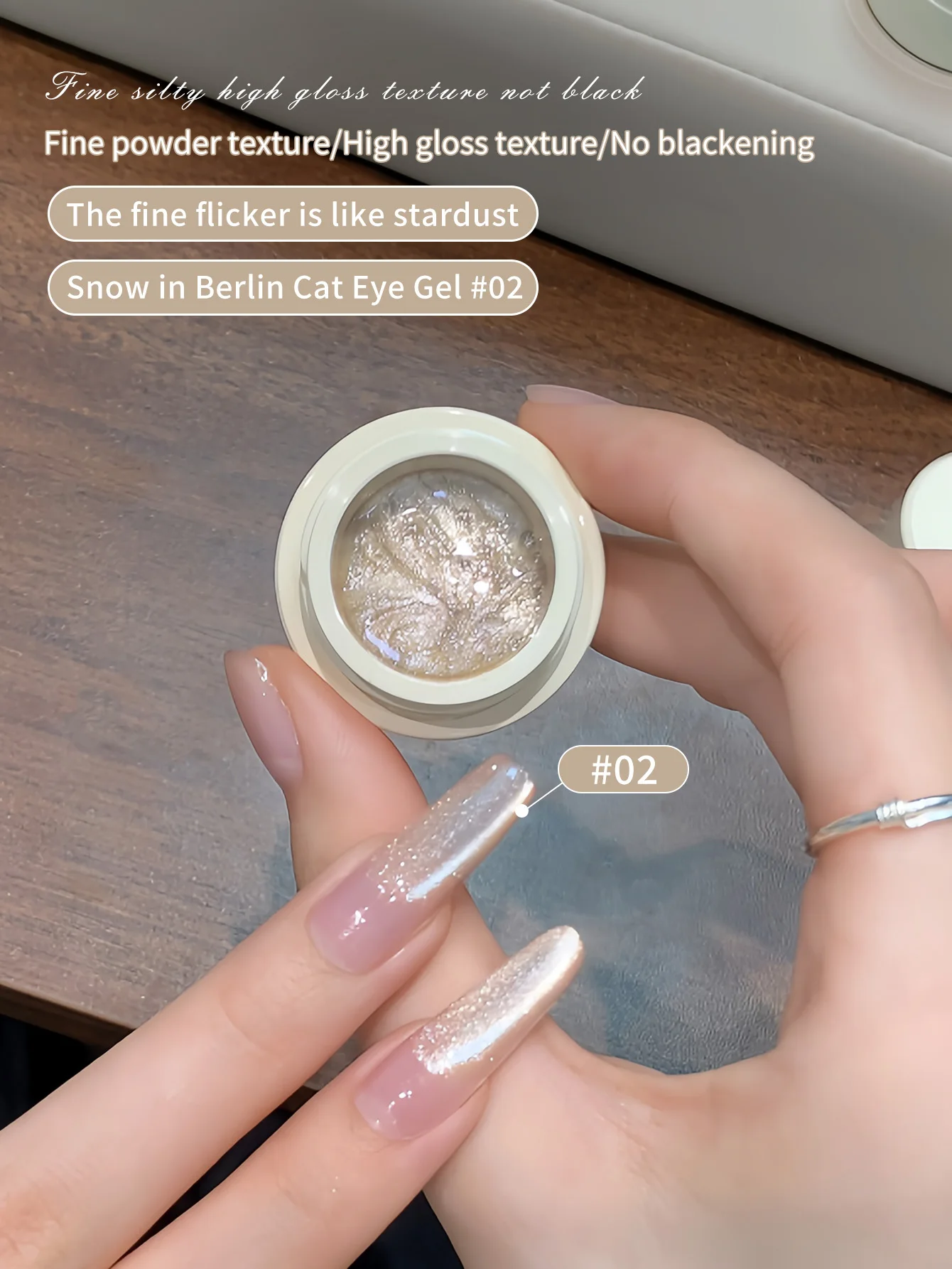 5 g reflektierender Glitzer-Kristallglasperlen-Katzenaugen-Gel-Nagellack, Soak Off UV Semi Permanent Phototherapie-Gel-Lack