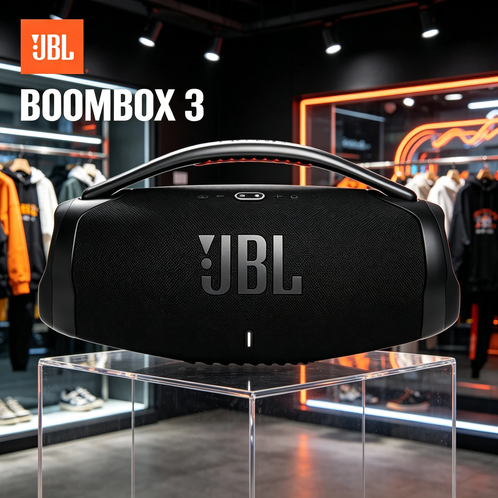JBL BOOMBOX3 & FLIP7 Wireless Speaker Set, IP67 IP68 Rated, Punchy Bass, Drop Resistant Design for Camping and Beach Activities
