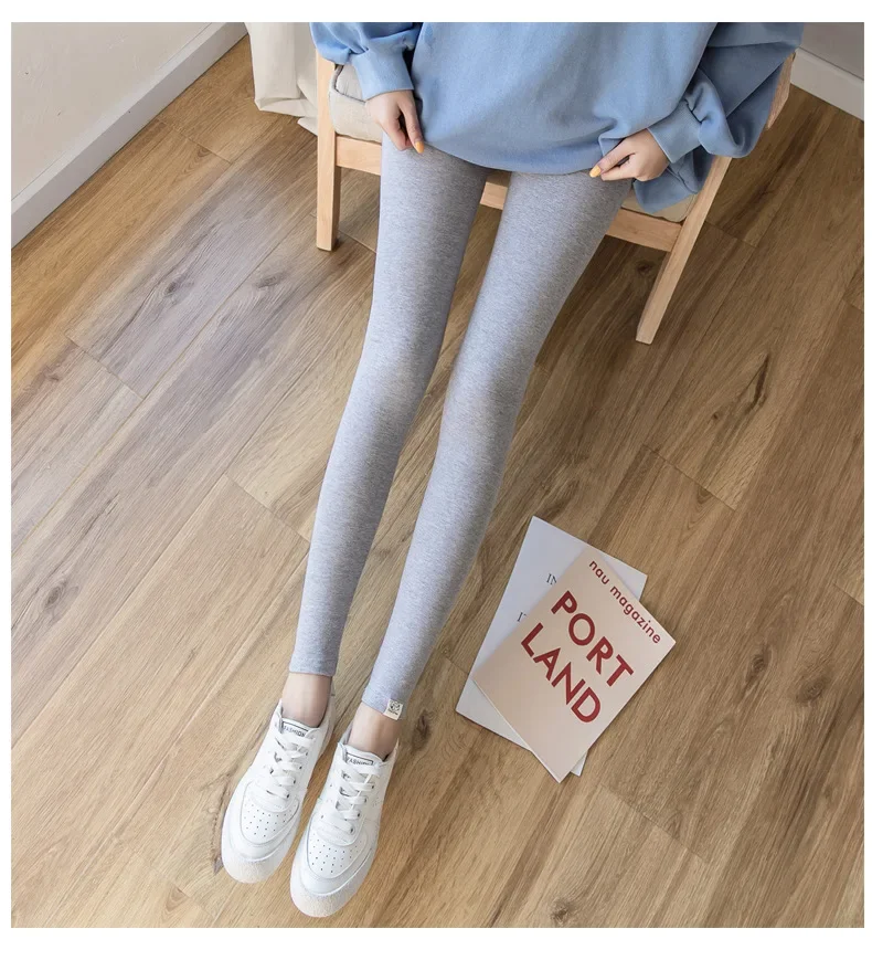 High Waist Maternity Tights Pants Pregnant Women Adjustable Bottoming Pants Women Comfortable Breathable Elastic Leggings Tights