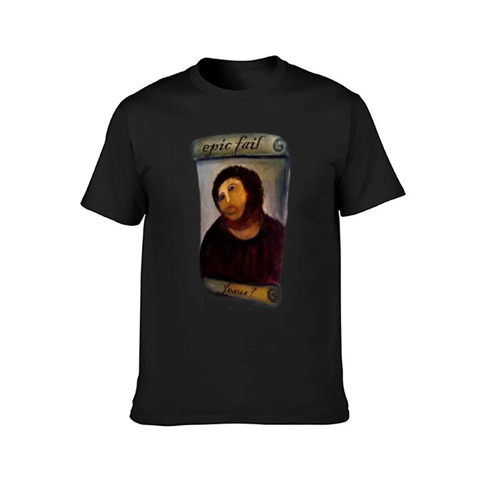 Epic Fail - Jesus Fresco (Ecce Homo) T-Shirt cute tops sweat vintage clothes heavyweights mens t shirts casual stylish