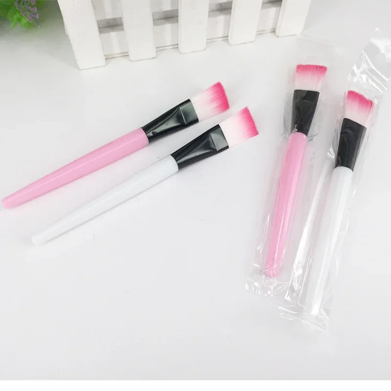 Mask Tool White Rod Mask Brush Makeup Makeup Brush Tool Foundation Two-tone Bristle Brush