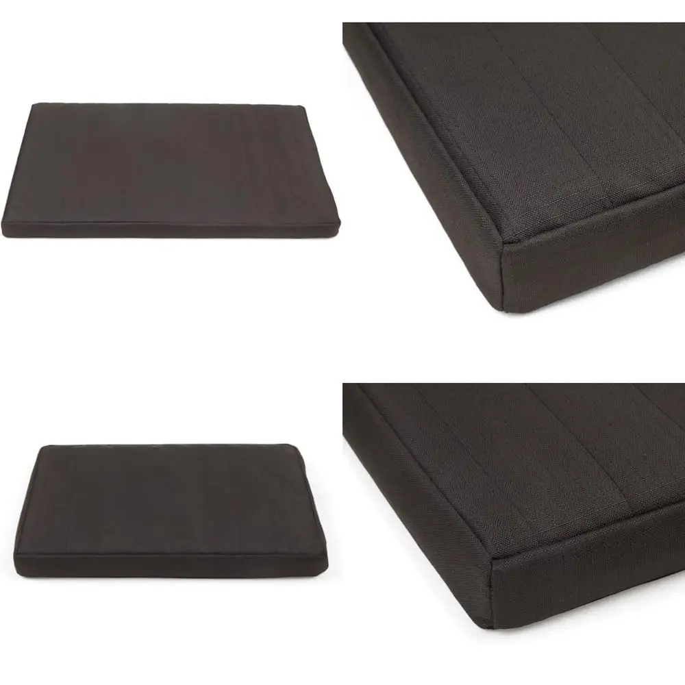 

sturdy 35"x22"x2" black dog mat for everyday joy