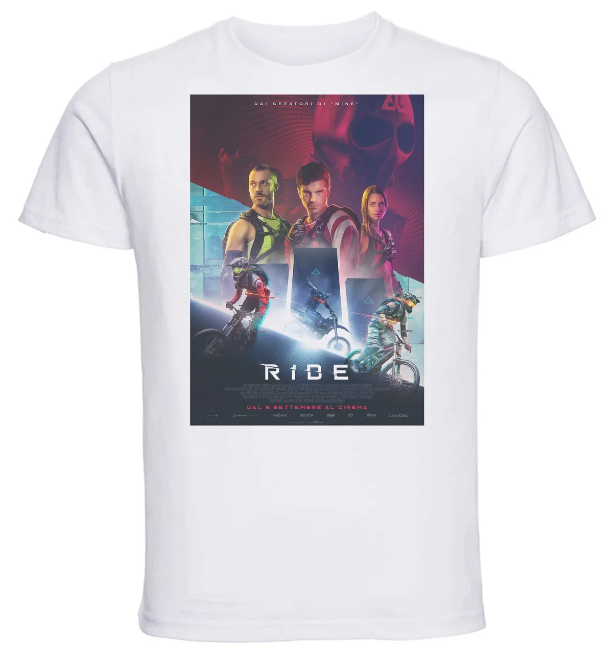 T-shirt Unisex - White - Ride Playbill