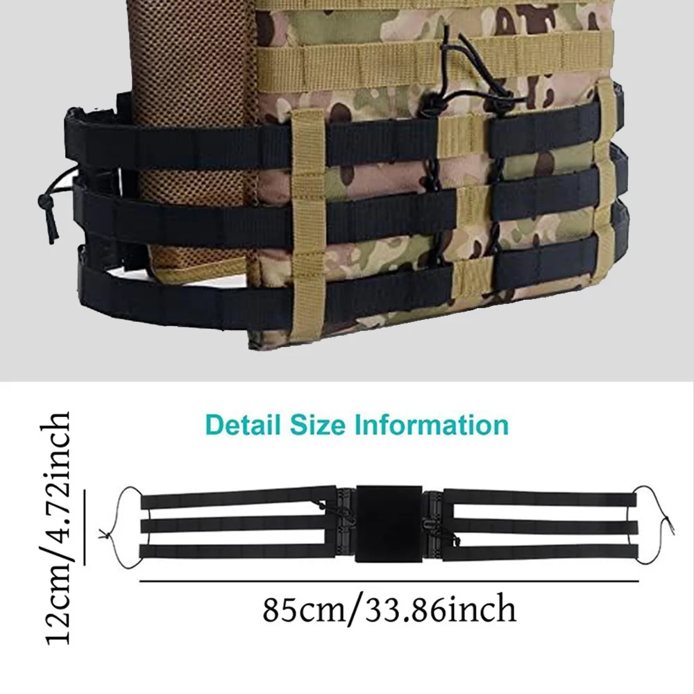New Tactical Vest Quick Release Bulletproof Vest Front Tactical Expansion Conversion Module Portable Quick Release Plate