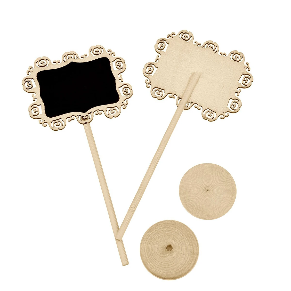 

10 Pcs Small Blackboard Vertical Message Mini Chalkboard Signs Chalkboards with Stand Household