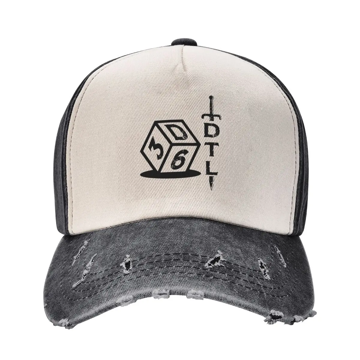 

3d6 DTL Logo Black Baseball Cap Sports Cap Dropshipping fishing hat Golf Wear Men Women's
