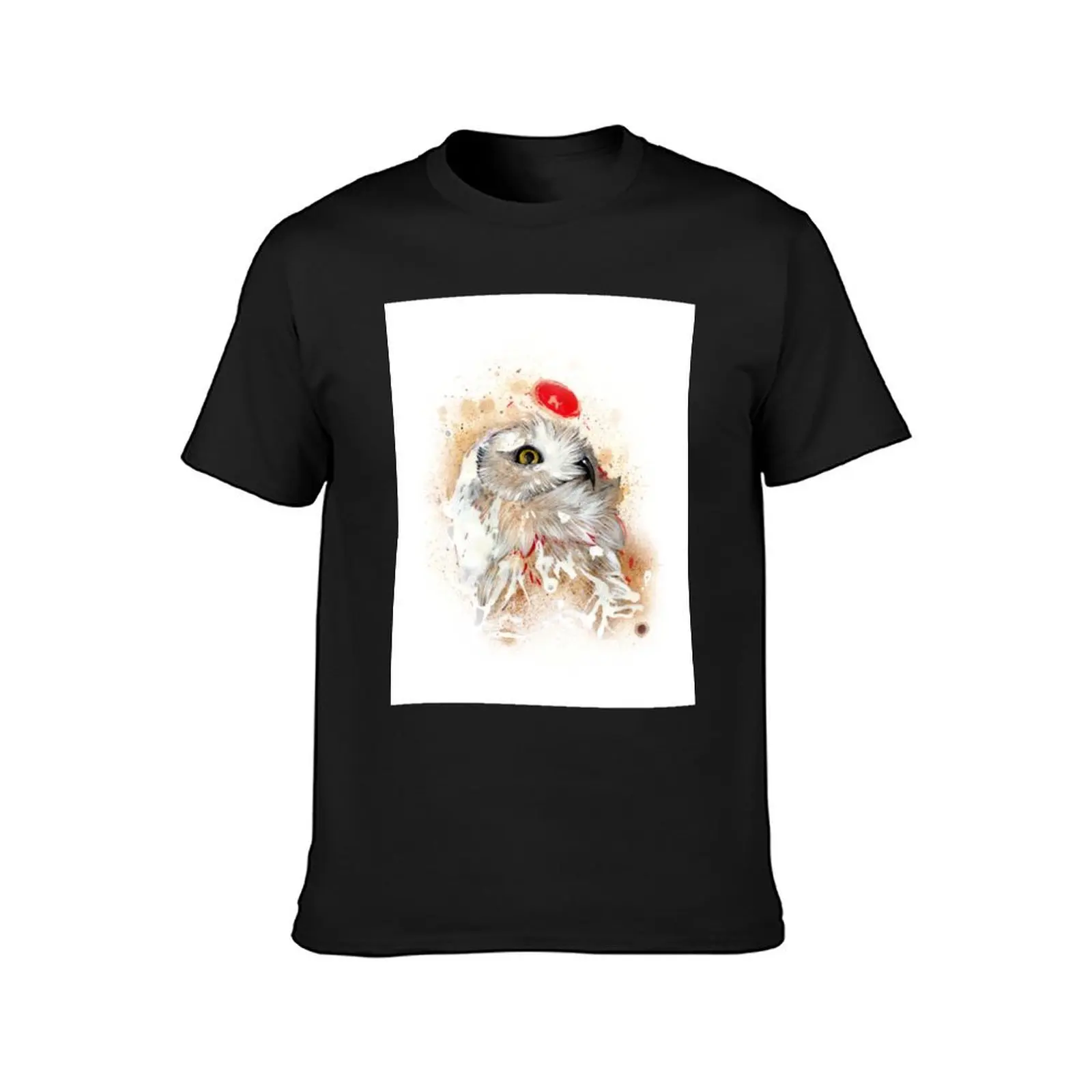 HARFANG OWL T-Shirt new edition for a boy oversized mens vintage t shirts