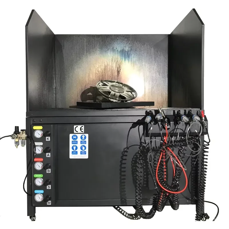 for Gookii 25L Automatic Painting Equipment PLC Motor Multi Solution Spraying Chrome Steel Wood Coating Gun Pump Spray Room