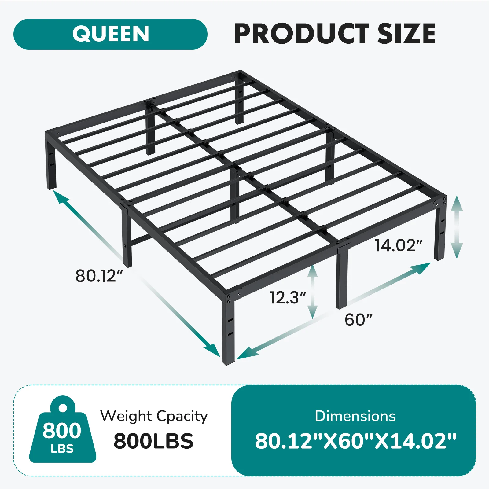 Thumbnail 3 - #16 Best Selling Metal Platform Beds