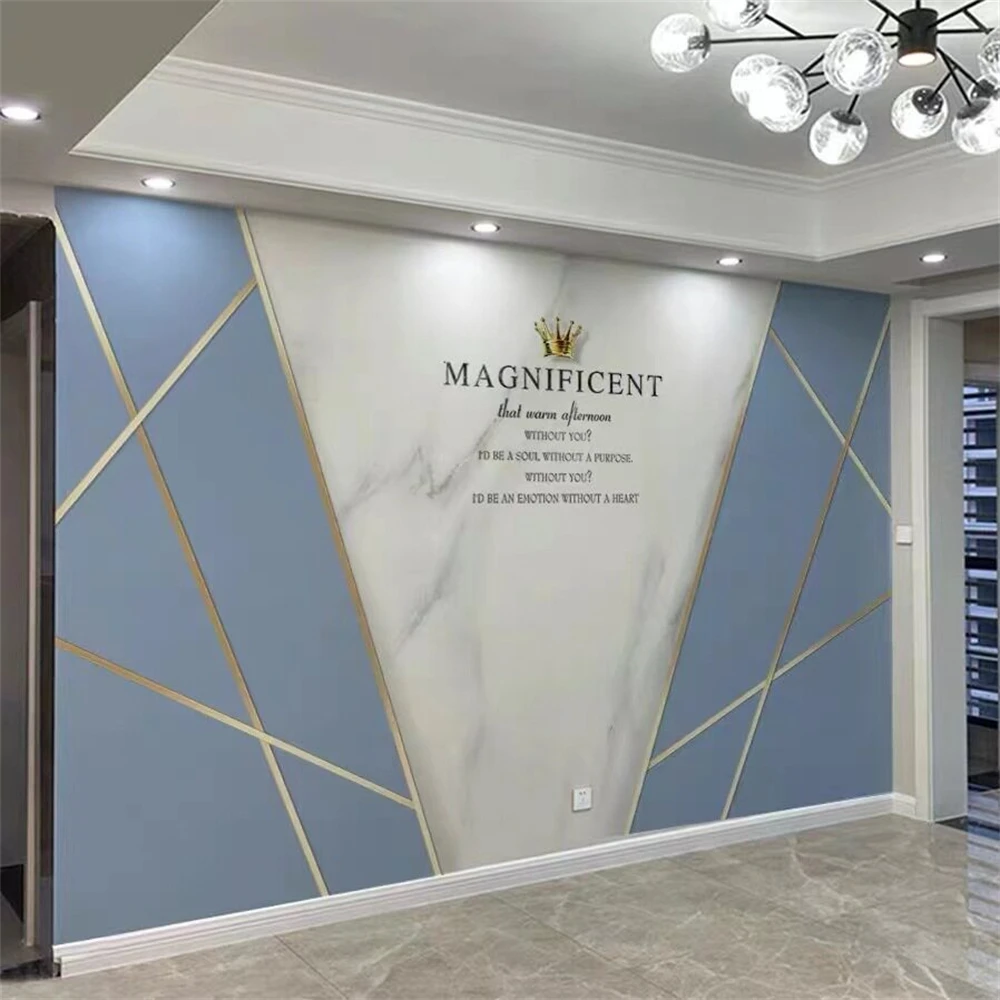 custom Simple geometric gray mosaic wallpaper for walls 3 D photo mural wall paper roll pattern bedroom background wall stickers