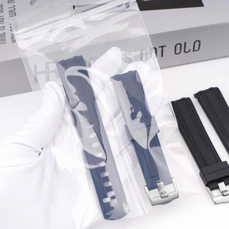 오메가 씨마스터 300 교체용 고무 스트랩, 곡선 끝 20mm, 손목 밴드 팔찌, 여성 남성 밴드, 방수 시계 액세서리