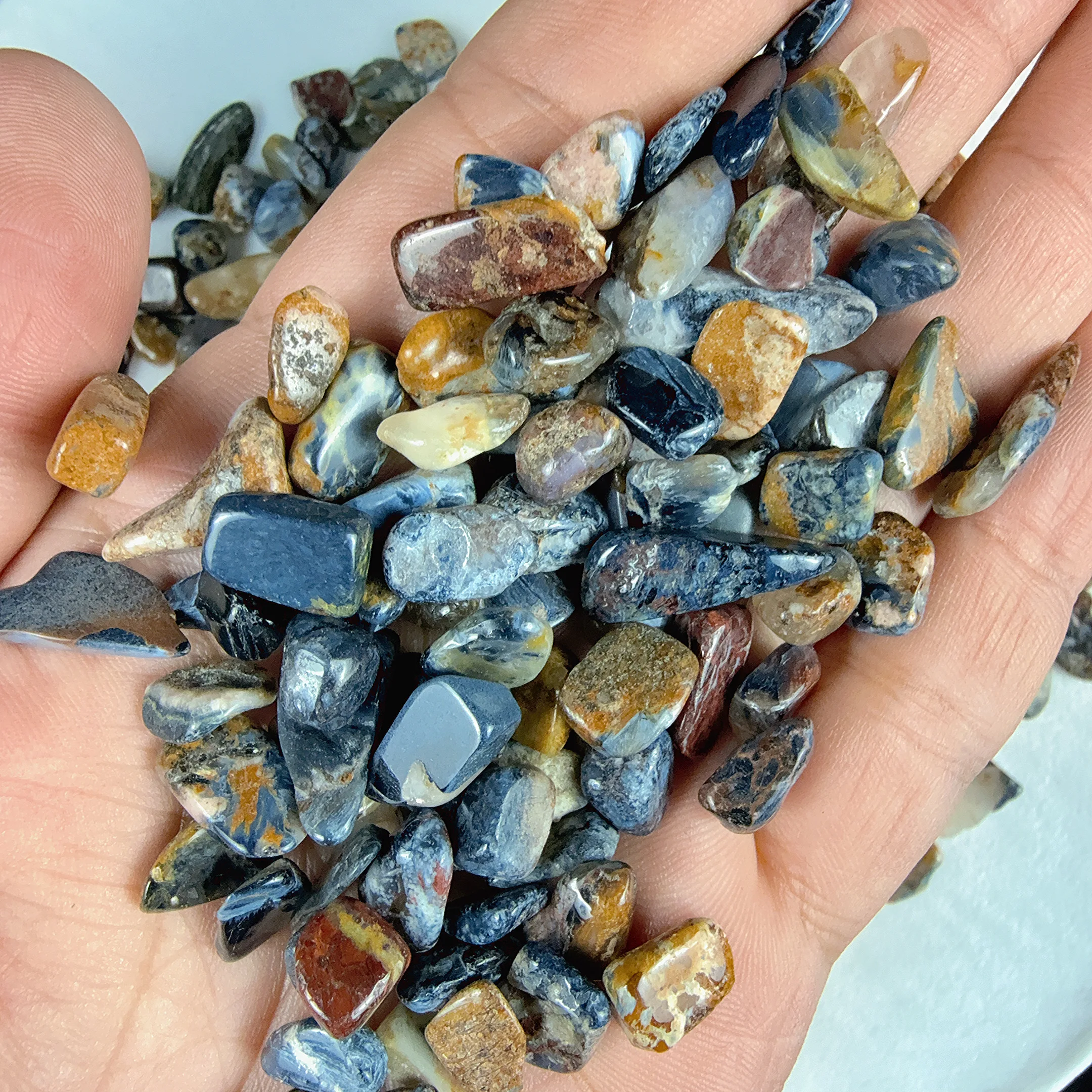 3-12mm Pietersite Semi Tumbled - Fish Tank Gravel ulasan dan harga