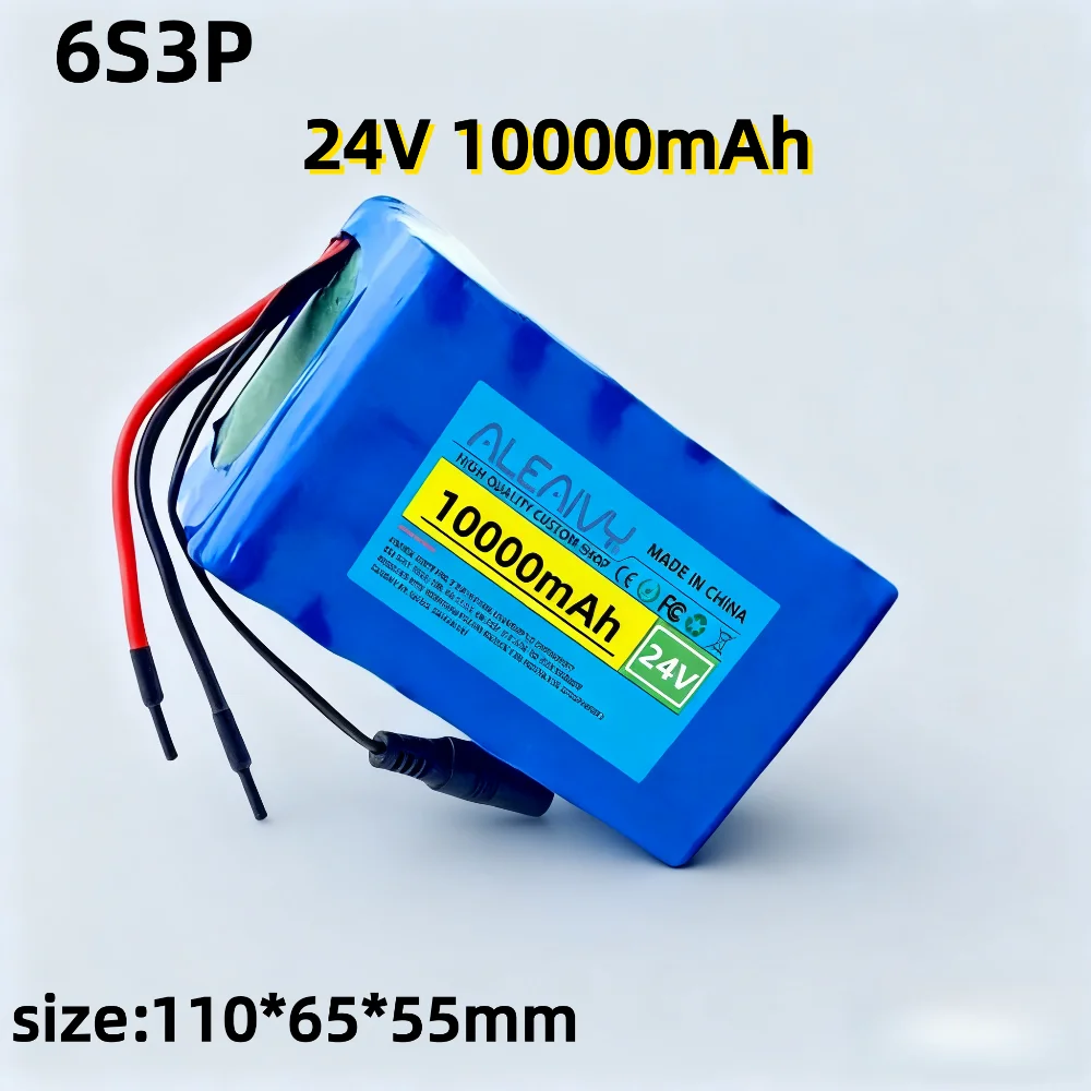

24V 10Ah 6S3P 18650 rechargeable lithium-ion battery 25.2V 10000mAh/lithium-ion battery pack+charger