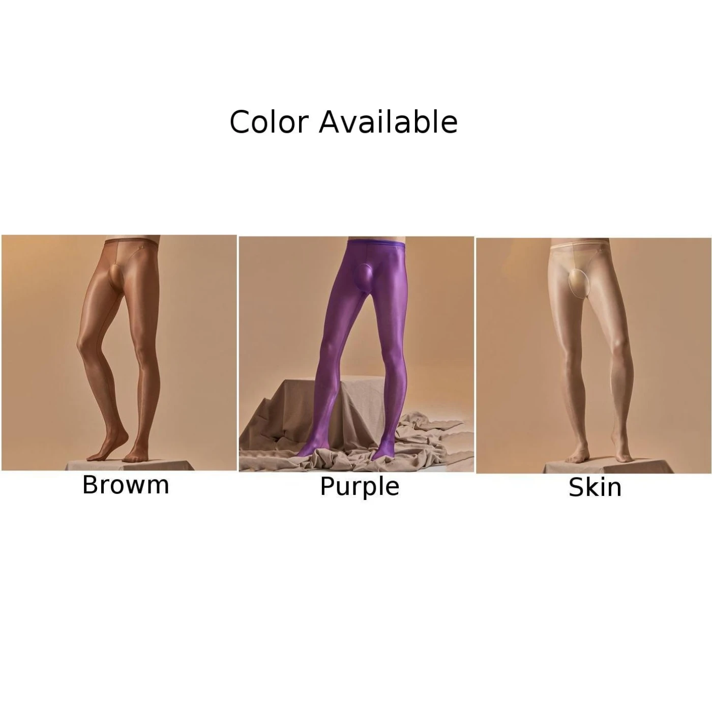 Men Sexy Sissy Silk Seamless Lightweight Transparent Pantyhose Sheer Stockings Soft Stretch Tights Flash Bottom Mens Socks