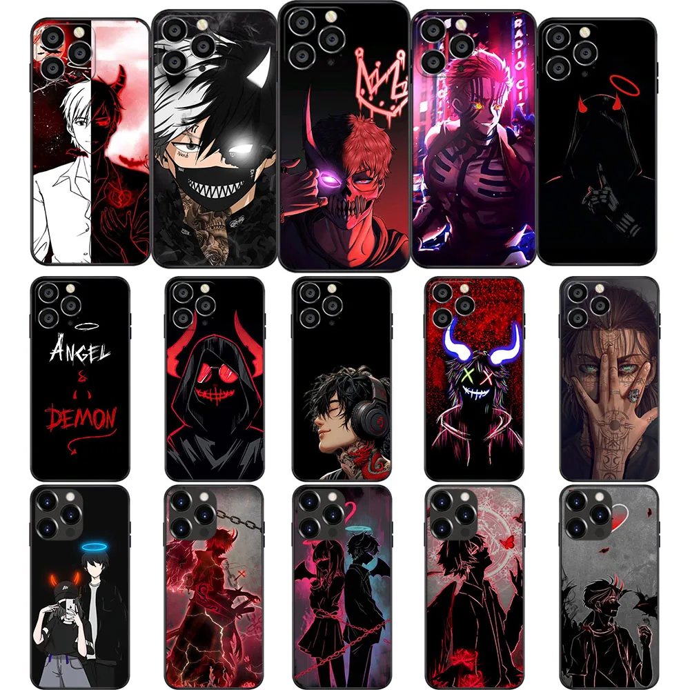 UK-38 Anime Demon Boy Soft Case for Moto Edge G22 G71 G100 S 20 Lite Pro G Power G42 30 G52