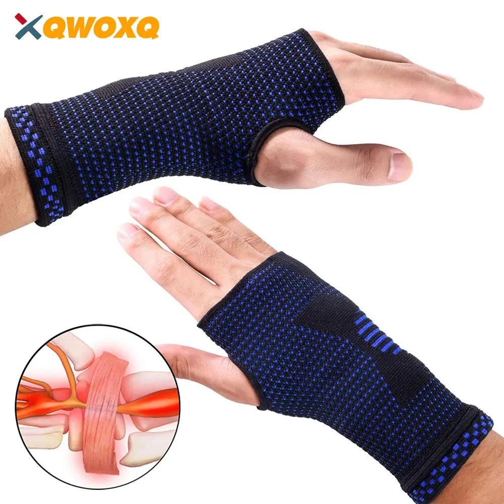 1 PCS Professional Wristband Sports Compression Wrist Guard Arthritis Brace Sleeve Support Elastic Palm Hand Glove for Men Women