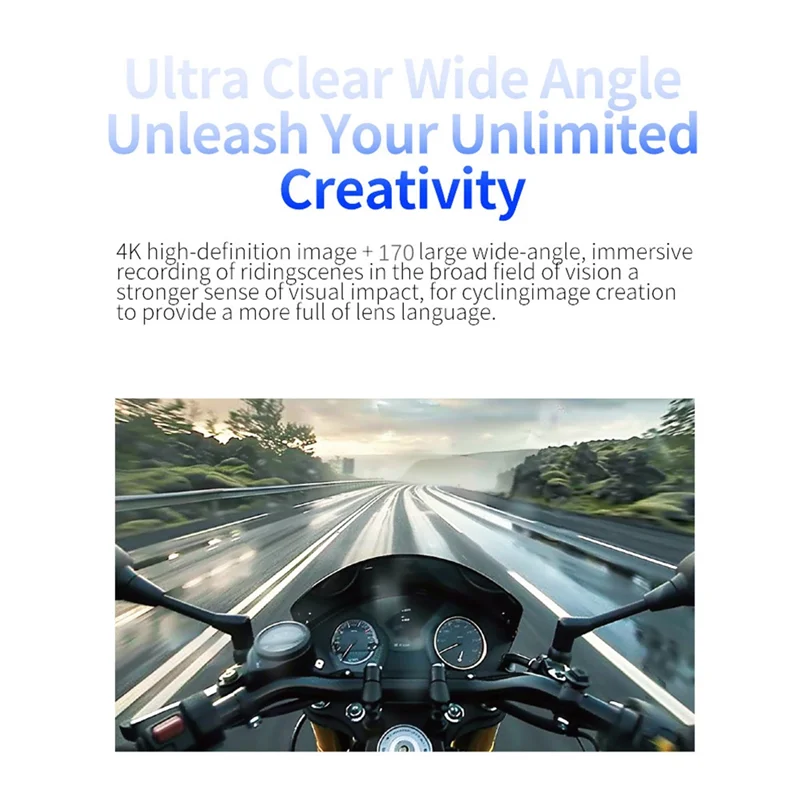 A33T-Wifi 4K 울트라 HD LCD 화면 방수 스포츠 카메라 오토바이 캠 자전거 사이클링 라이딩 레코더