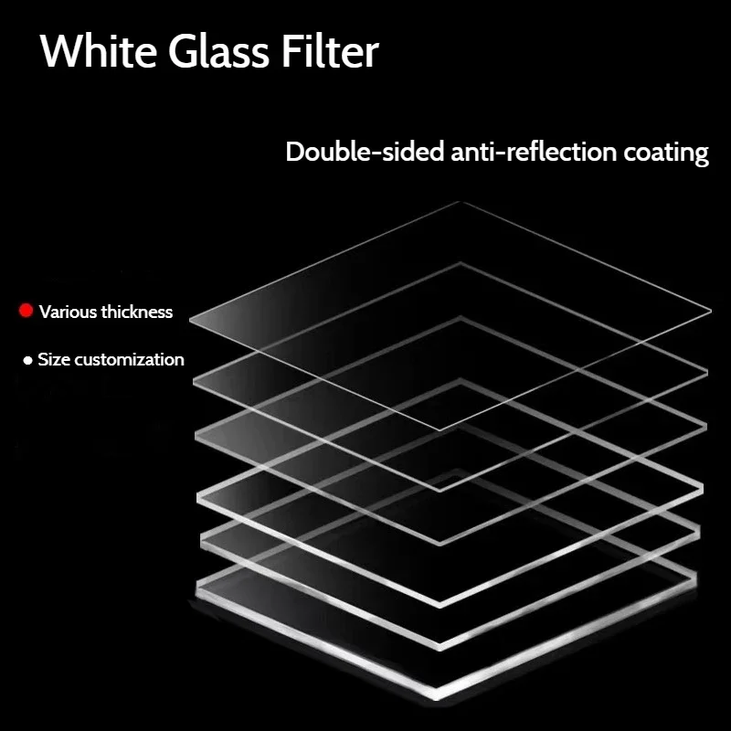 Double Ar Double-Sided Anti-Reflection Coating Filter High Transmission Window White K9 High Temperature Resistant