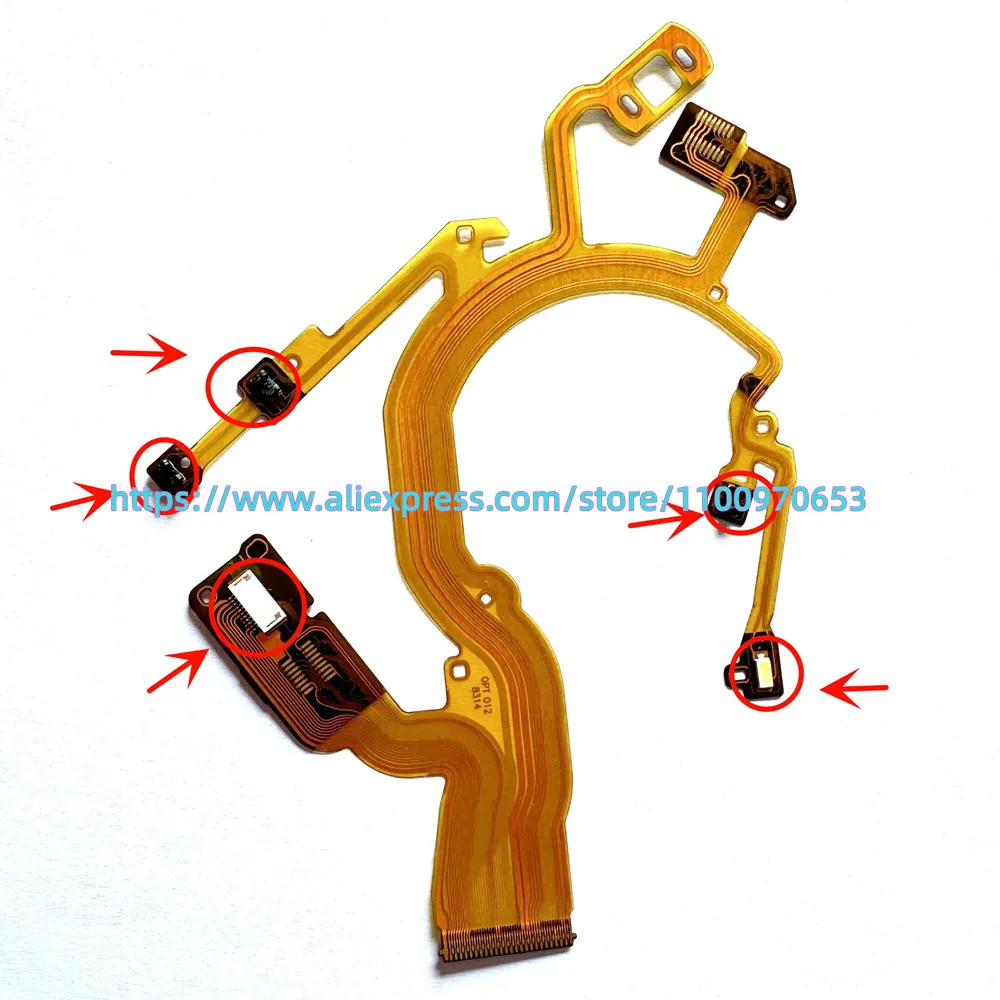 NEW Lens Back Main Flex Cable For CANON Powershot G15 G16 Digital Camera Repair Partt (  With  socket and components)