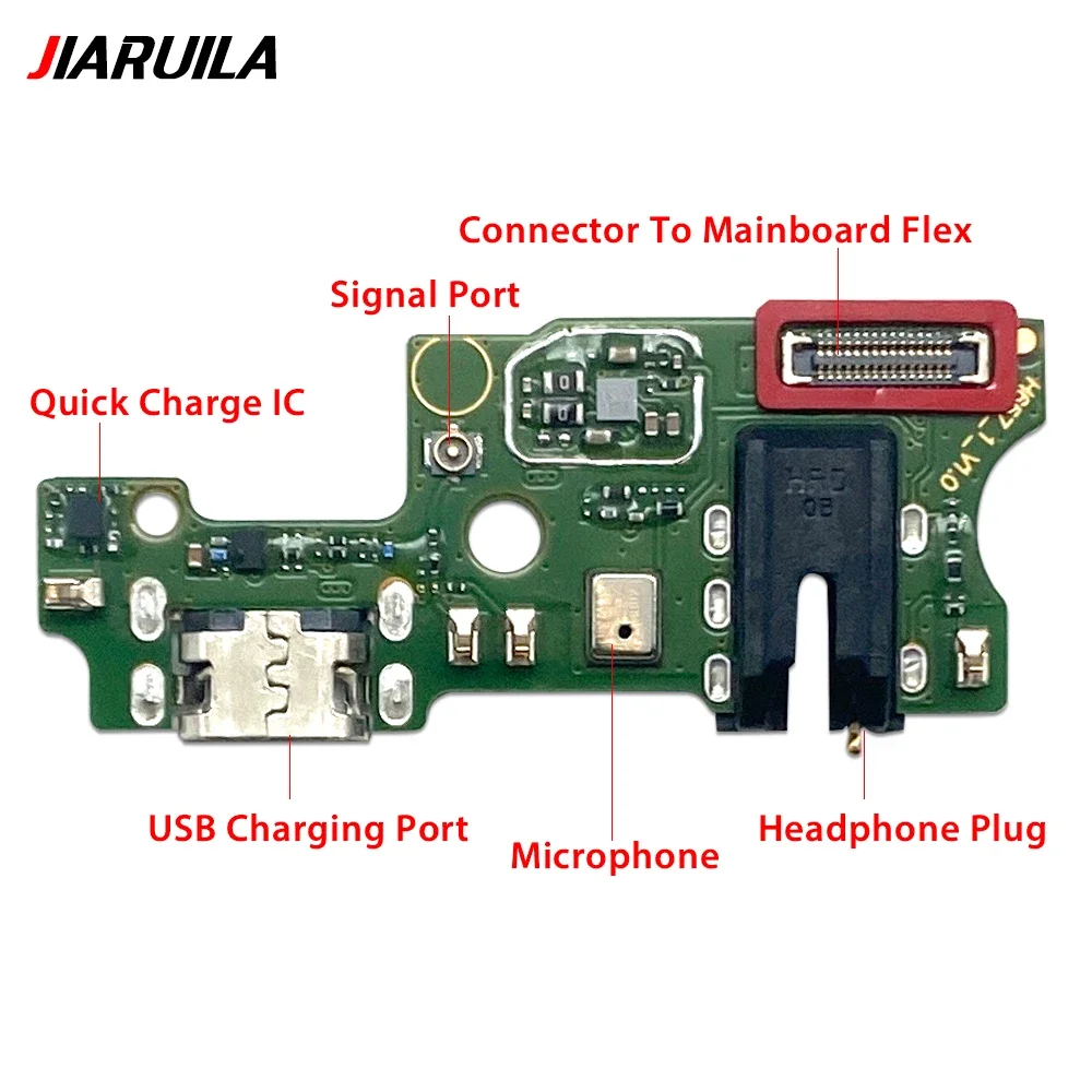 For Infinix Hot 10 Play Smart 9 Spark 30C 5G Hot 11 USB Charger Dock Connector Board Charging Port Microphone Flex Fast charging