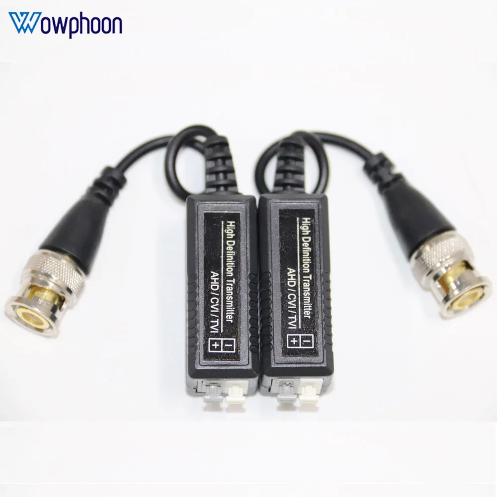 Passive Video Balun BNC Transceiver Cable, HD Twisted Pair Camera Accessories for AHD CVI TVI CVBS CCTV, 2MP, 10Pairs customized