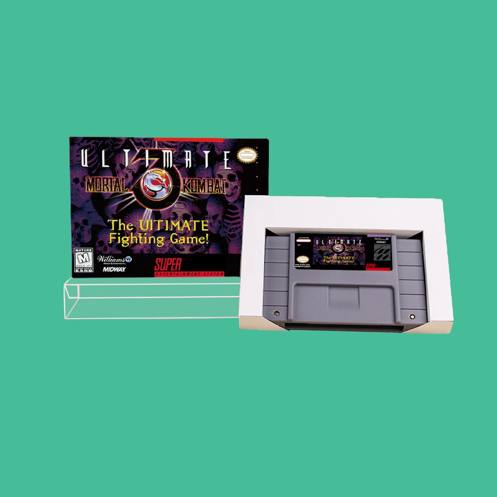 لعبة آر بي جي لـ Mortal Kombat 3 - خرطوشة ألعاب مع صندوق لوحدة التحكم NTSC الإصدار 16 بت SNES #1