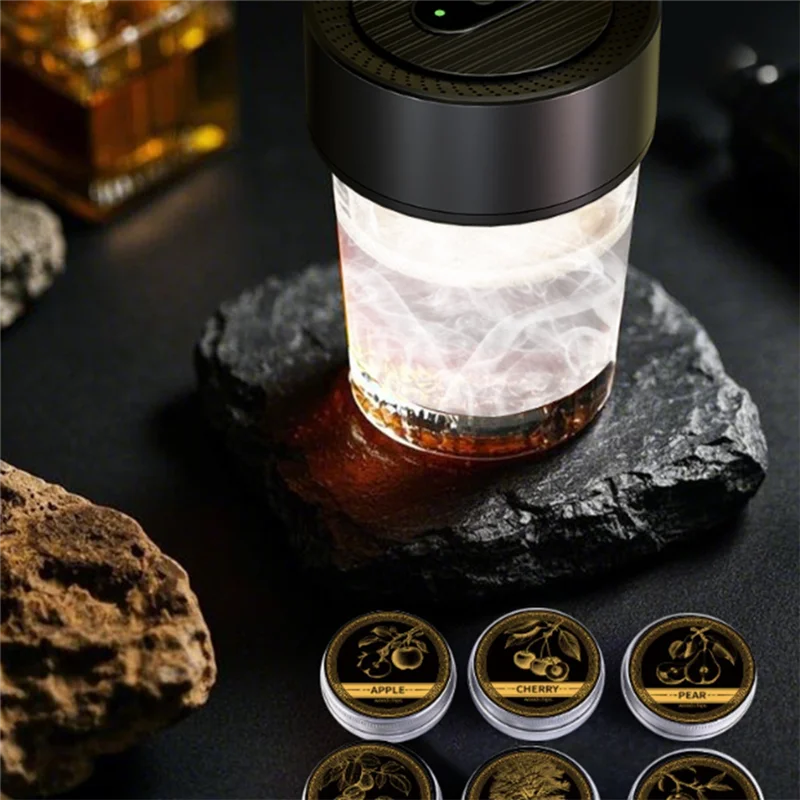 

B62B-Cocktail Electric Smoker Bartending Combination Smoke Making Cooking Whiskey Electric Smoker Set