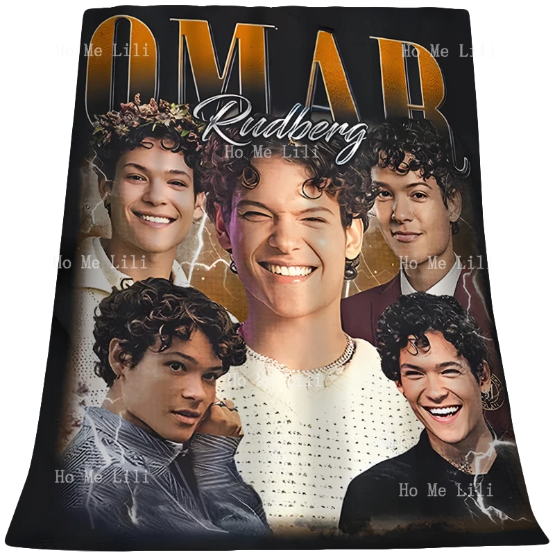 Young Royal Role Omar Rudberg Vintage Gift Flannel Suitable For All Seasons Personalized Blanket