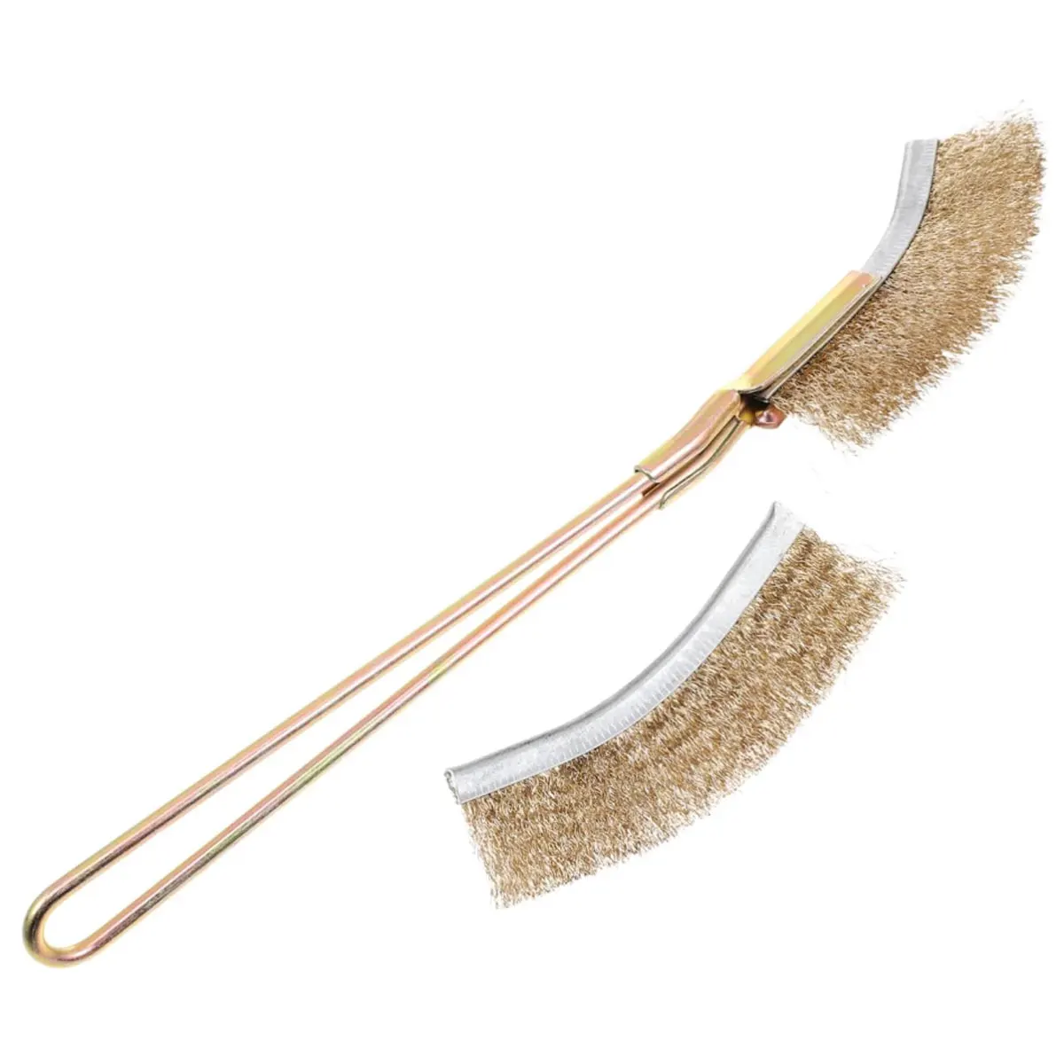 

1 комплект, медная проволочная щетка, металлическая роликовая щетка для удаления ржавчины, полировка, щетка для чистки барбекю, подходит для чистки решеток для барбекю