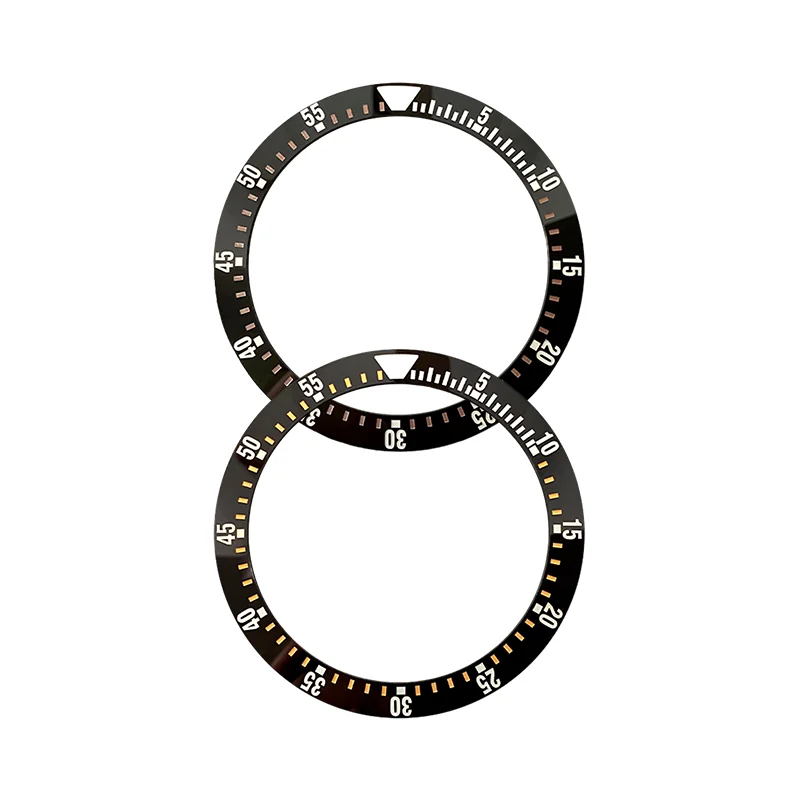 38*30.7mm Ceramic Curved Bezel Insert Fit For Seiko SKX007 SPRD Watch Case NH35 NH36 4R 7S Watch Case SKX007 Watch Bezel Insert