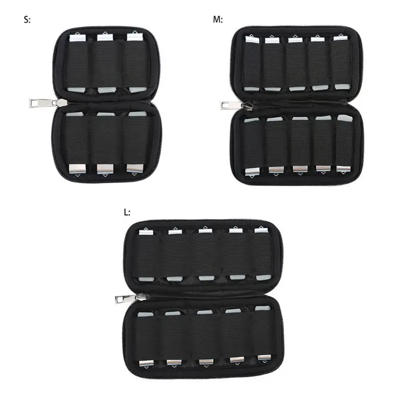 DN59 Portable U Disk USB Flash Drives Organizer for Case Shockproof Travel Protective Storage Bag 6/10 Slots